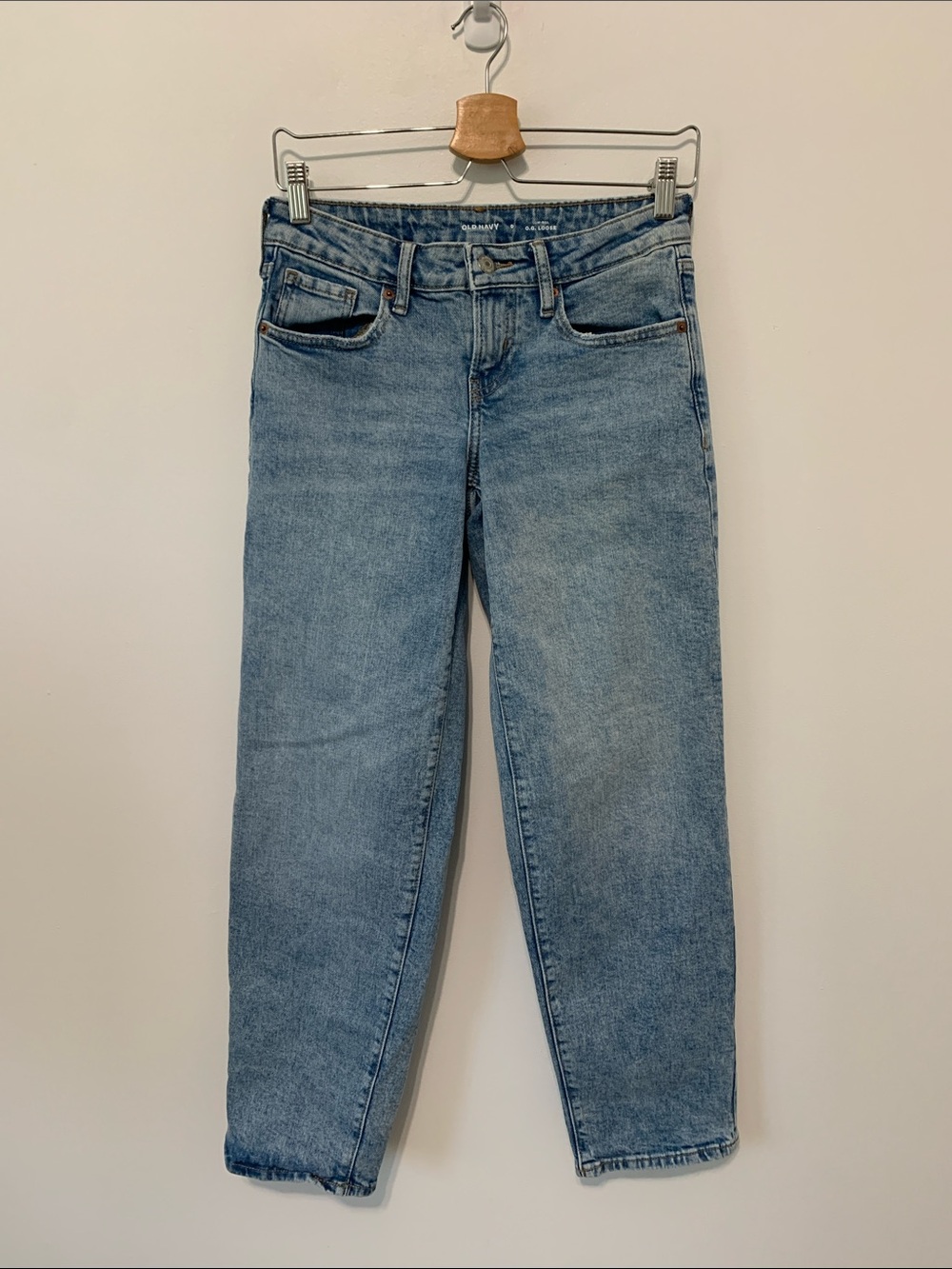 Old Navy Low Rise O.G. Loose Light Wash Denim Size 0